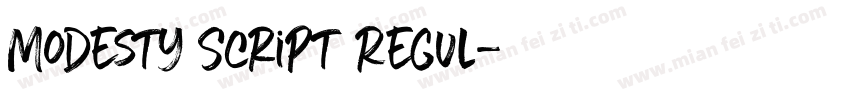 Modesty Script Regul字体转换